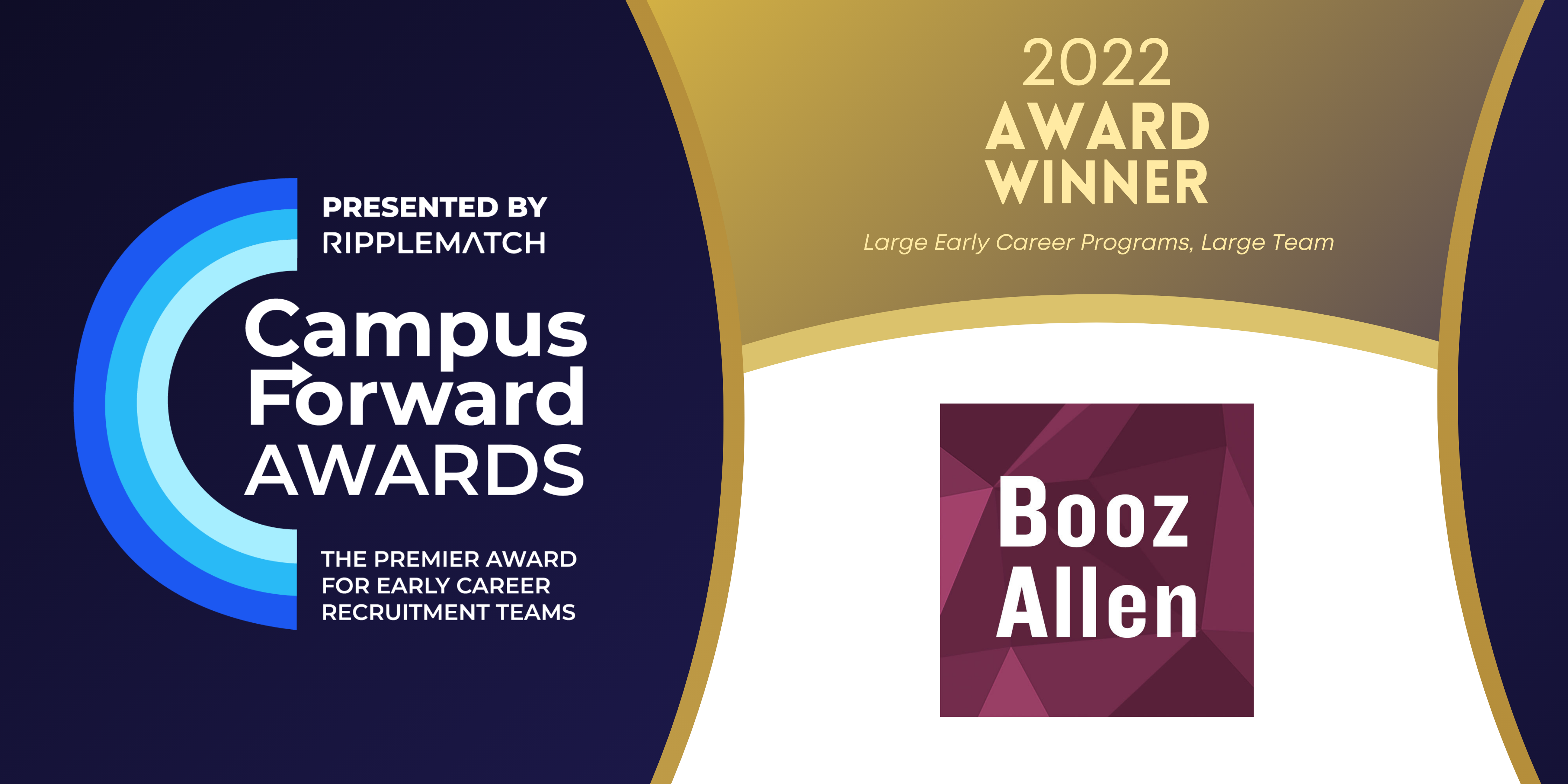 Booz Allen Hamilton is a Campus Forward Award Winner 2022